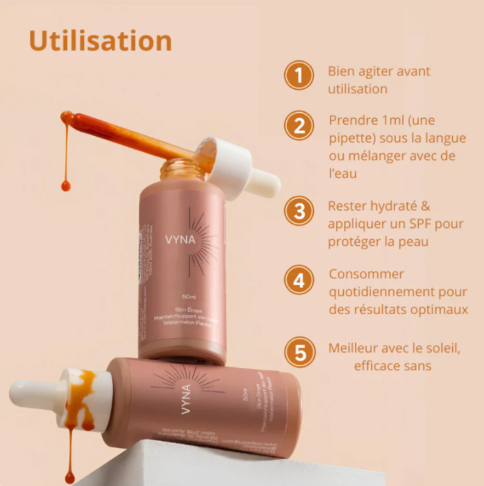 Gouttes bronzantes - Vyna™